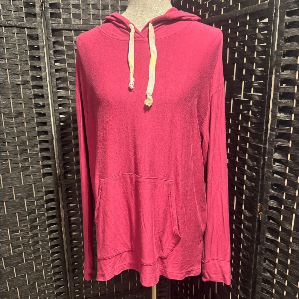Grace & Lace Women's Mulberry Hoodie Top sz M